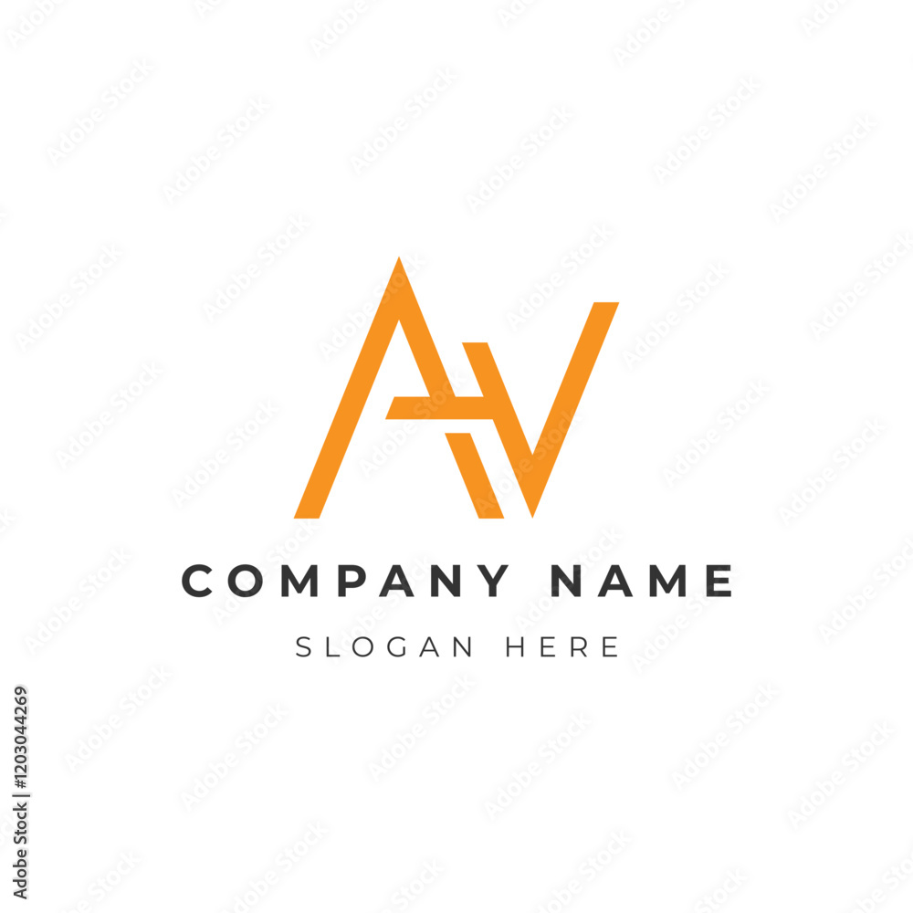 Dynamic AV Monogram Logo Design Template Dynamic AV Monogram Logo Design Template