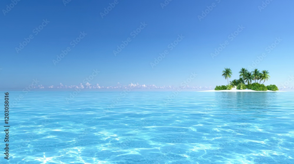 Fototapeta premium Tranquil Tropical Island Getaway