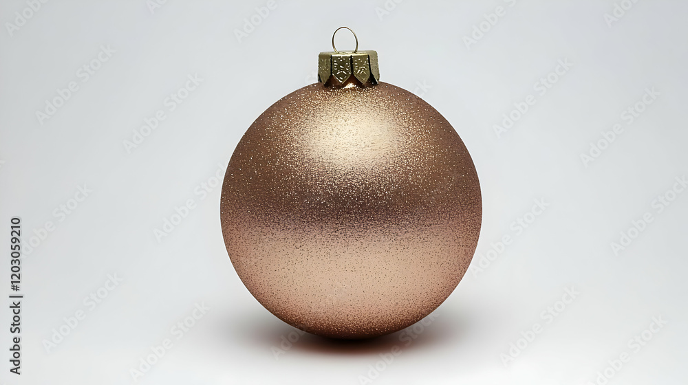 Rose Gold Glitter Christmas Ornament Rose Gold Glitter Christmas Ornament