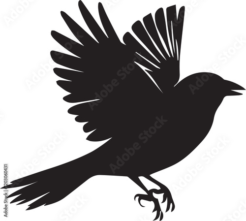 a bird silhouette-style-icons-