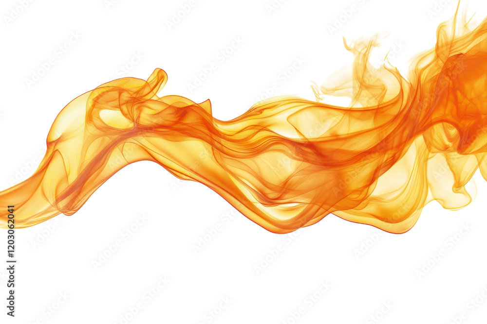 Vibrant orange flames dance in a flowing pattern creating an abstract representation of fire's energy and movement Vibrant orange flames dance in a flowing pattern creating an abstract representation of fire's energy and movement