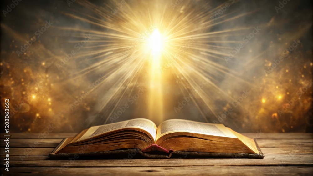 Divine Illumination in Ancient Tomes, divine inspiration, religious artifact Divine Illumination in Ancient Tomes, divine inspiration, religious artifact
