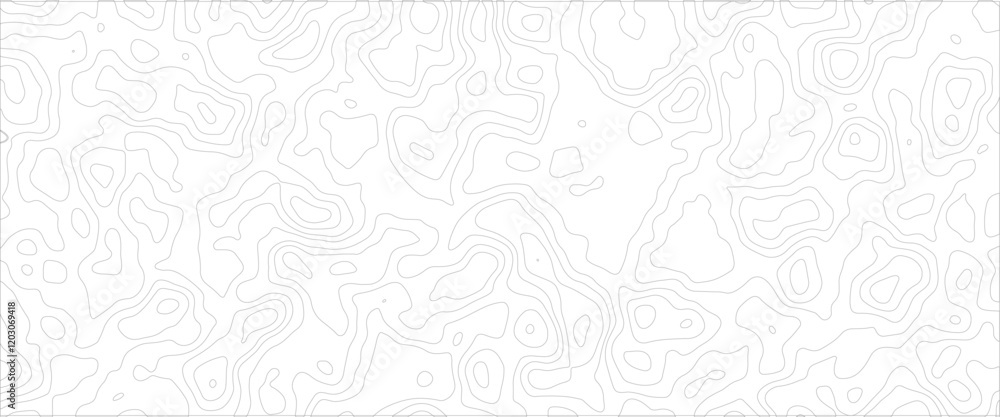 Obraz premium Abstract background wavy topographic line map. Modern and dynamic feel to topographic mapping vector .