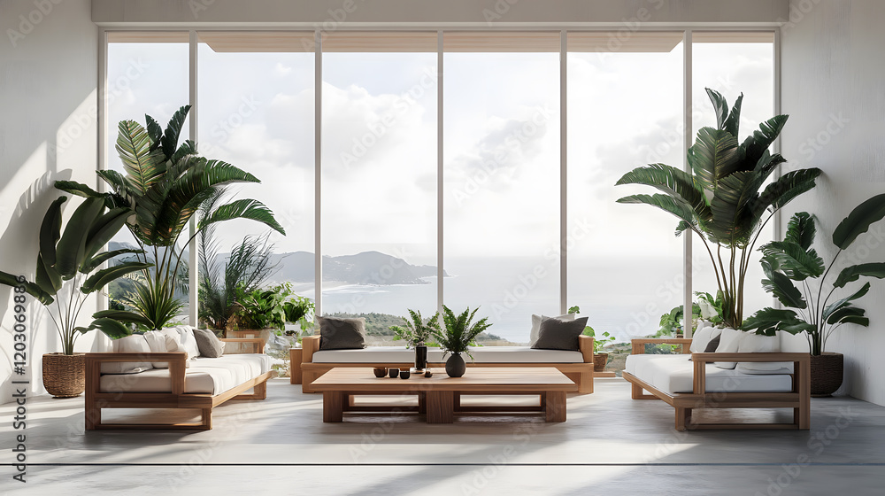 Fototapeta premium Clean, minimalist design with plenty of natural light.