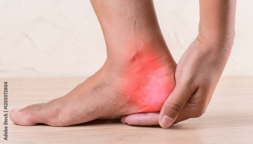 Soft-toned image showing increasing ankle joint swelling Soft-toned image showing increasing ankle joint swelling