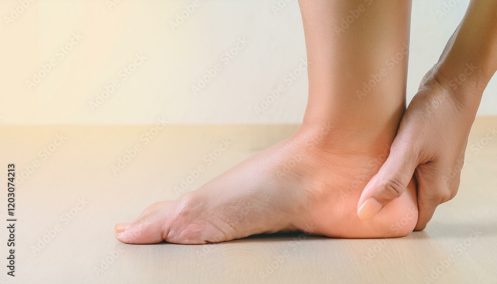Soft-toned image showing increasing ankle joint swelling Soft-toned image showing increasing ankle joint swelling
