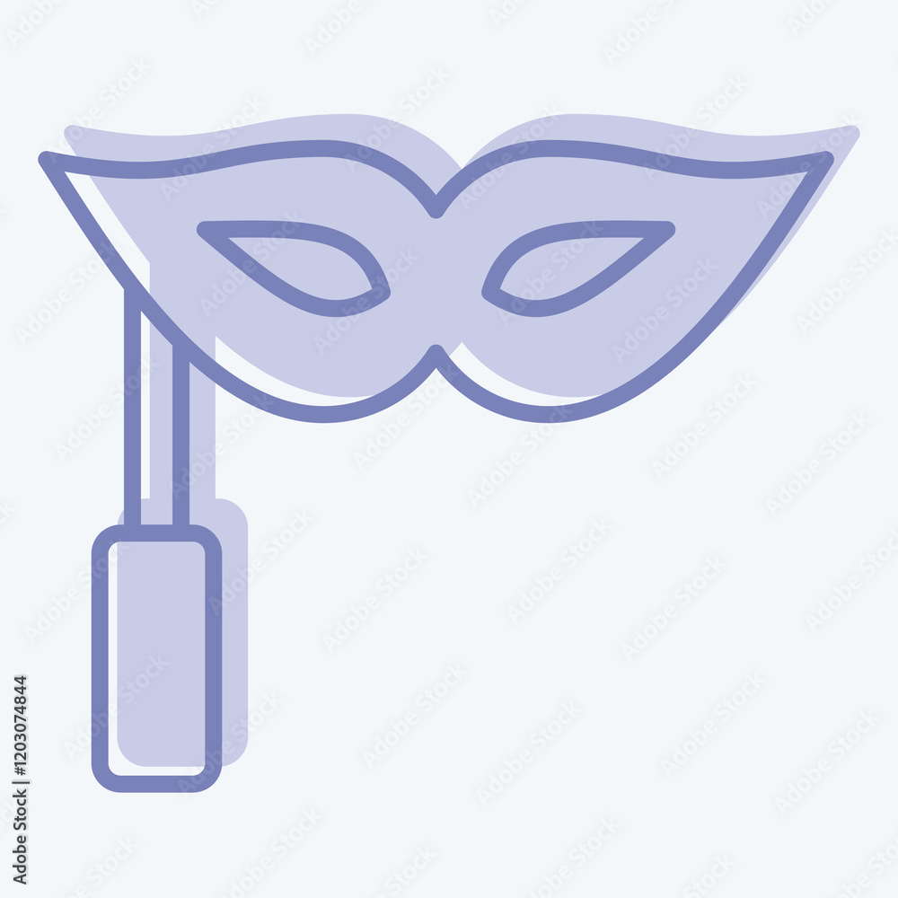 Icon Masquerade. related to Hobbies symbol. two tone style. design editable Icon Masquerade. related to Hobbies symbol. two tone style. design editable