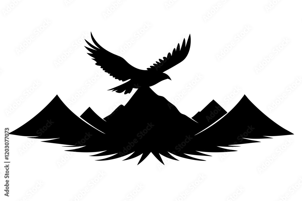 Obraz premium silhouette of a eagle