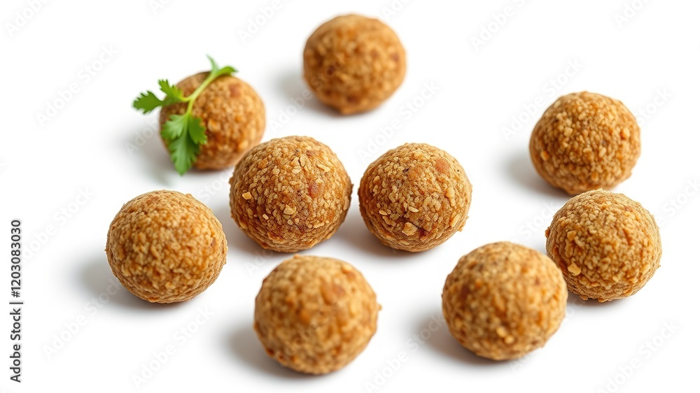 Delicious Falafel Balls - Isolated on White Delicious Falafel Balls - Isolated on White