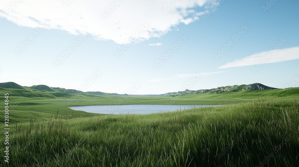 Obraz premium Serene Summer Landscape