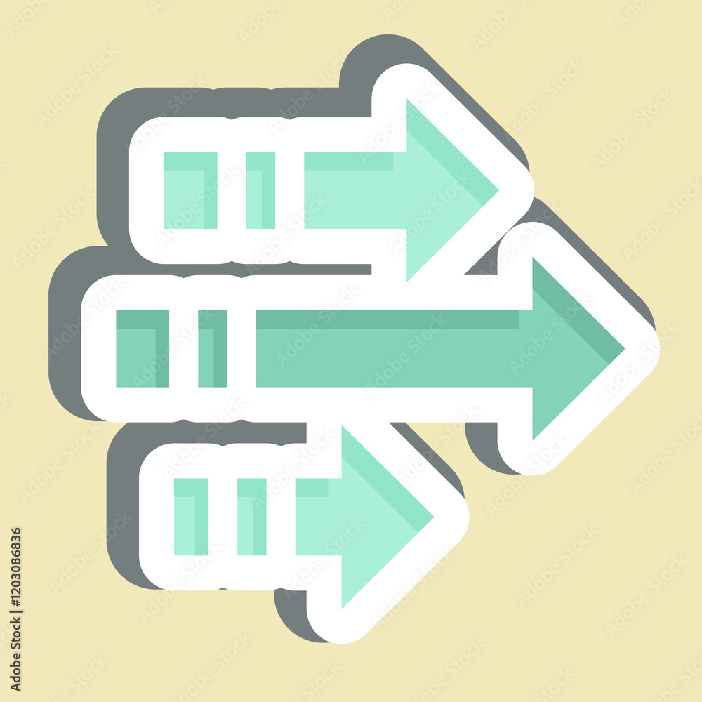 Sticker Arrows. related to Speed symbol. design editable Sticker Arrows. related to Speed symbol. design editable