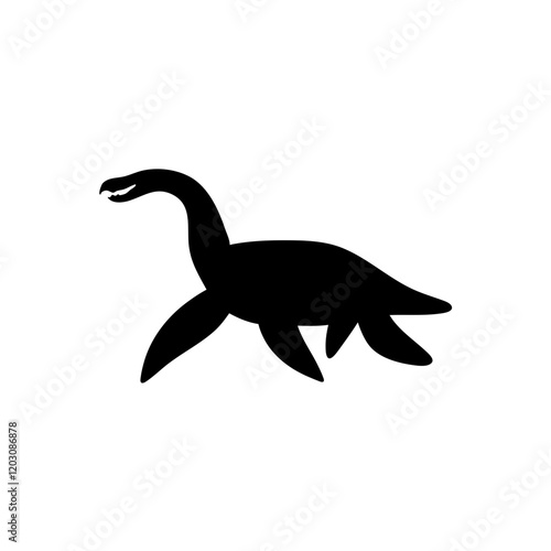 Dinosaur silhouettes. vector illustration.