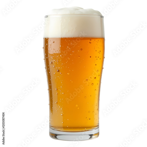 Refreshing Cold Beer Glass Pint Frothy Golden Beverage Alcohol Drink ale bar pub foam food lager    