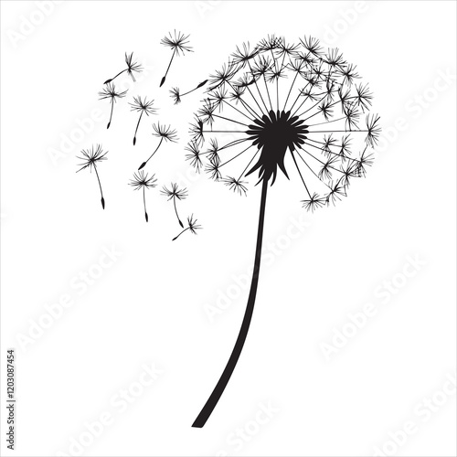 Wallpaper Mural Beautiful Dandelion Floral Clipart for Nature Designs
 Torontodigital.ca