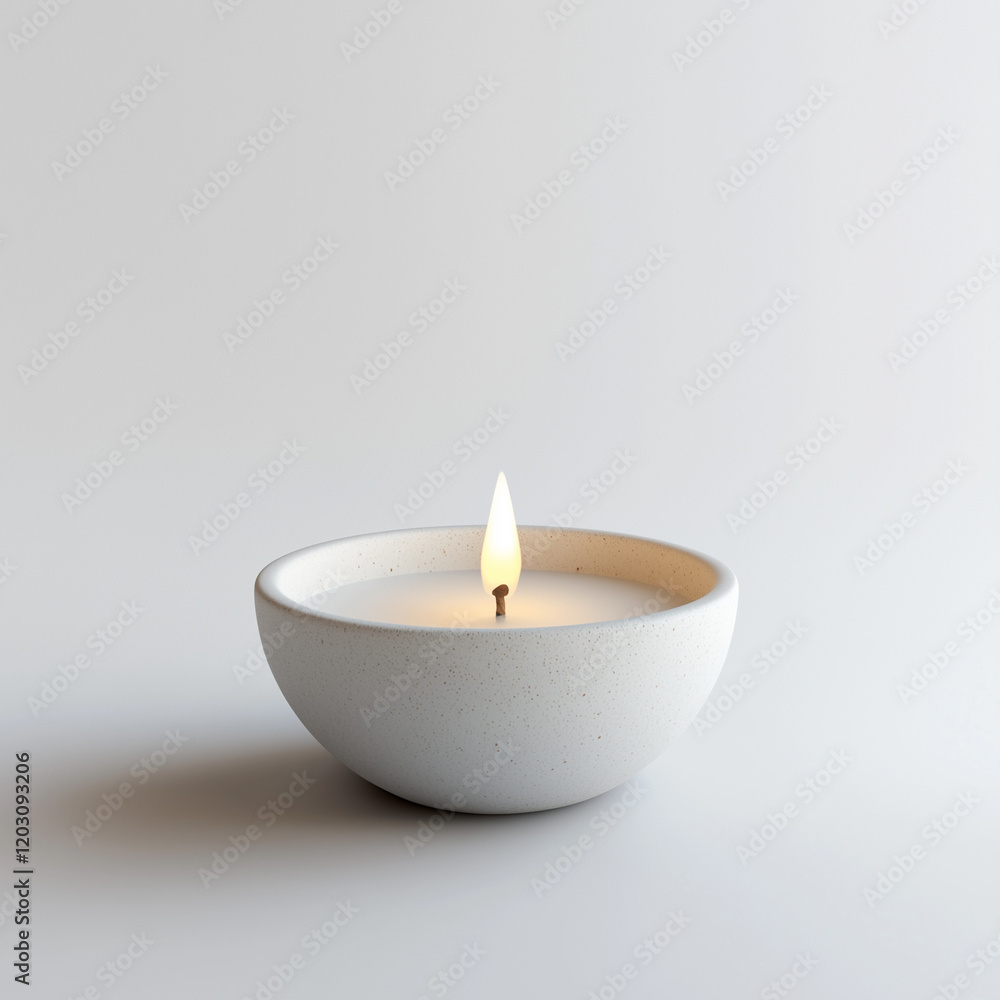 burning candle in a cup burning candle in a cup