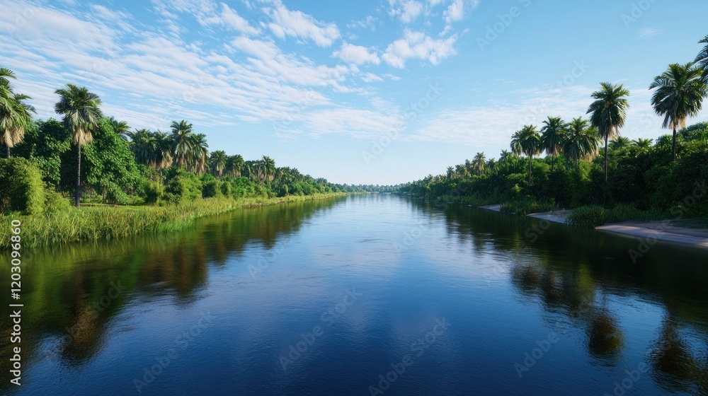 Serene Jungle River Serene Jungle River