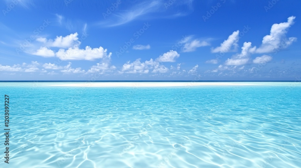 Fototapeta premium Serene Tropical Ocean Scene