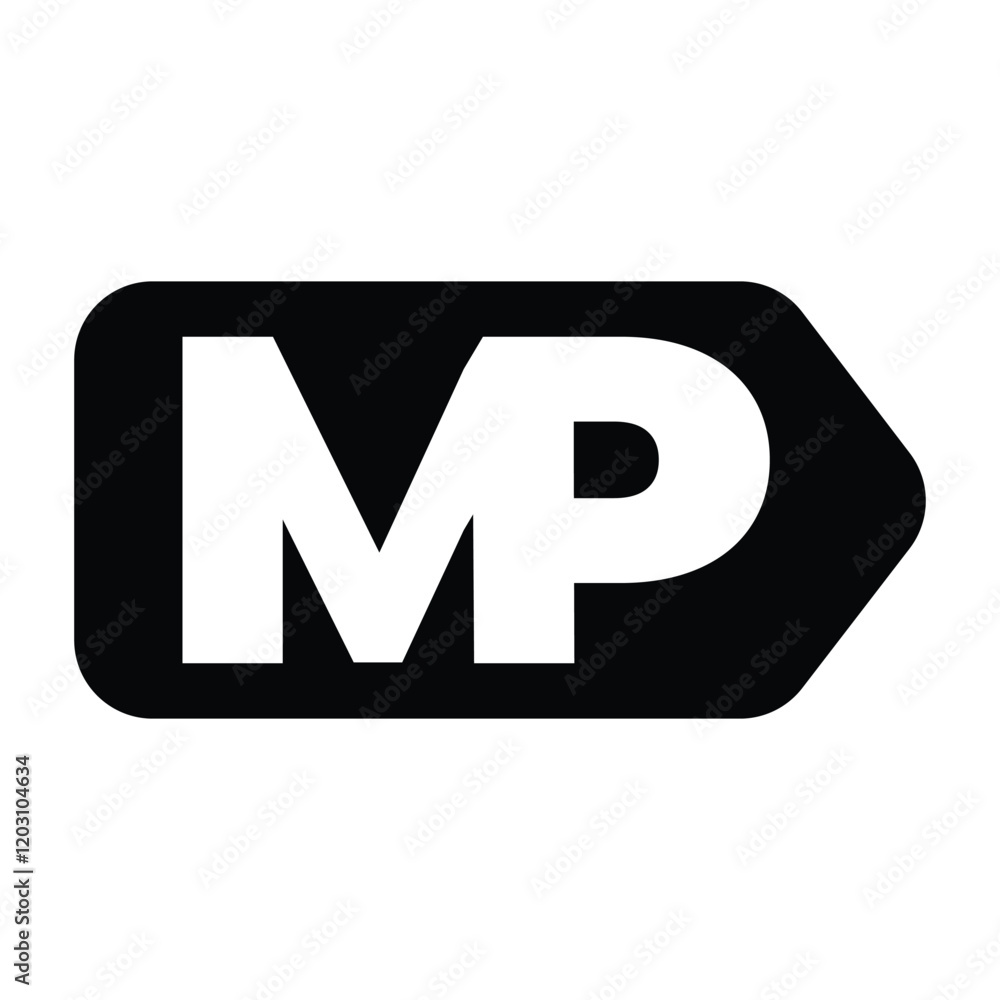 Fototapeta premium Professional MP Brand Logo Design Set