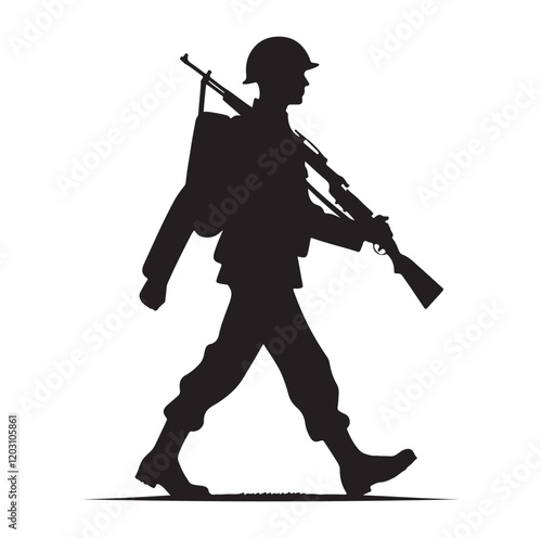 man holding kettle bell silhouette vector illustration