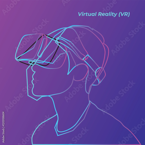 Advanced Virtual Reality Headset Technology Experience