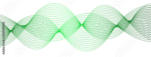 Abstract Turquoise Wave Line Vector Background, Fluid Flowing Curves, Dynamic Motion Design for Technology, Science, and Digital Media Applications. Wavy & curved bright lines 