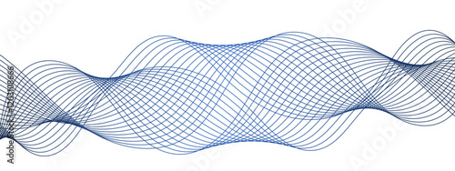 Abstract Turquoise Wave Line Vector Background, Fluid Flowing Curves, Dynamic Motion Design for Technology, Science, and Digital Media Applications. Wavy & curved bright lines 