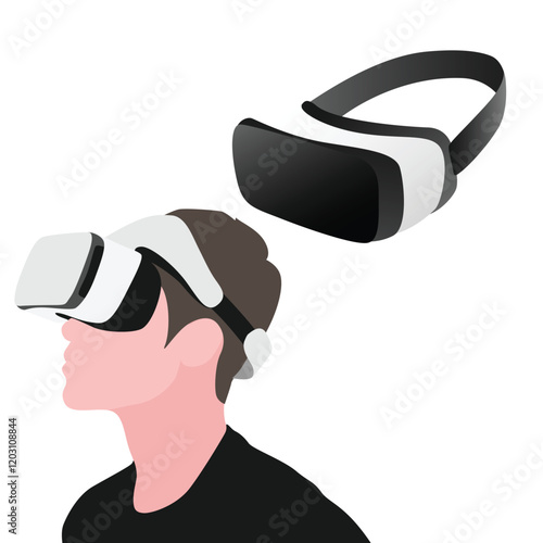 Advanced Virtual Reality Headset Technology Experience
