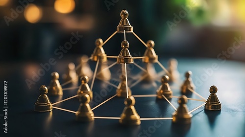 Strategic collaboration in business networks office setting visual concept
