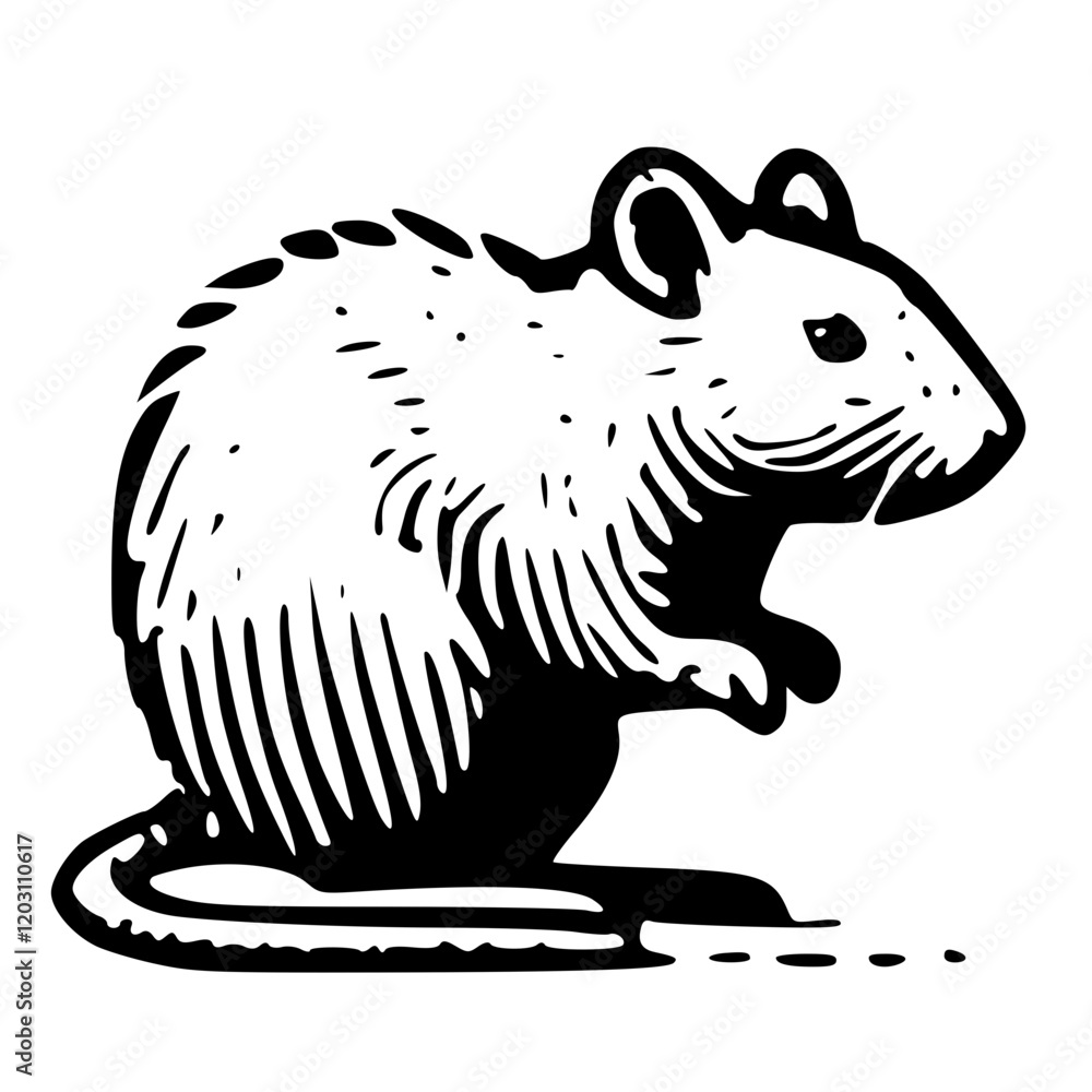An Artistic Representation of a Rat Icon Boldly Designed to Embody Intelligence, Adaptability, and Resourcefulness with a Unique Style That Blends Modern Minimalism and the Spirit of Survival An Artistic Representation of a Rat Icon Boldly Designed to Embody Intelligence, Adaptability, and Resourcefulness with a Unique Style That Blends Modern Minimalism and the Spirit of Survival