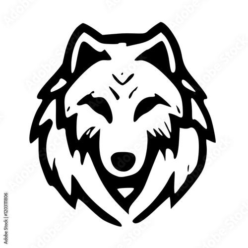 Symbol of Untamed Majesty The Artistic Representation of a Wolf Icon, Featuring Bold Creativity and Minimalist Design to Reflect the Mystery, Strength, and Fierce Elegance of the Wild