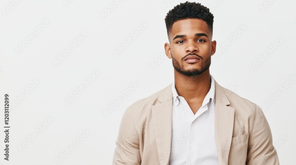 Confident businessman empowerment portrait in professional studio Confident businessman empowerment portrait in professional studio