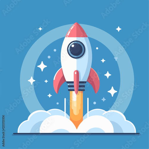 rocket vector illustration