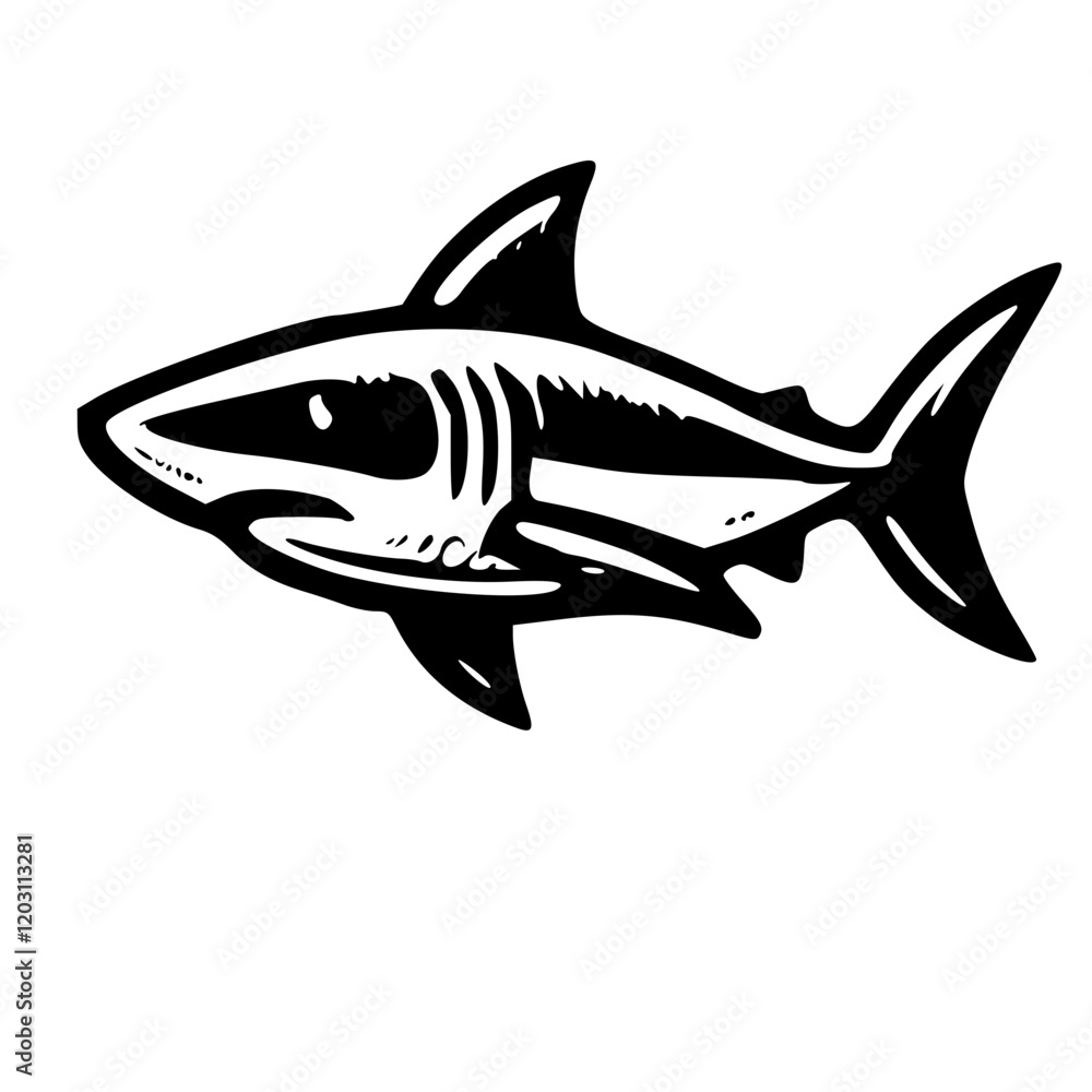 A Bold Artistic Representation of the Ocean’s Apex Predator Exploring the Unique Iconic Design of a Shark, Blending Strength, Elegance, and Symbolism in a Minimalist and Creative Graphic Style A Bold Artistic Representation of the Ocean’s Apex Predator Exploring the Unique Iconic Design of a Shark, Blending Strength, Elegance, and Symbolism in a Minimalist and Creative Graphic Style