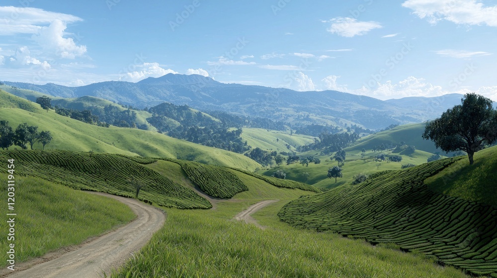 Obraz premium Serene Mountain Landscape