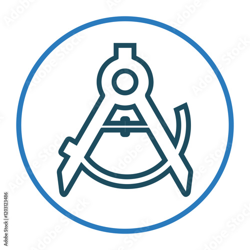 Calipers, measure, tool icon