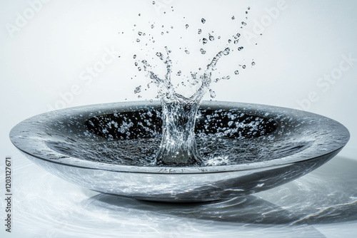 Water Splash On White Backg...