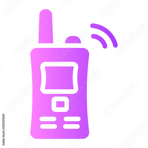 walkie talkie gradient icon