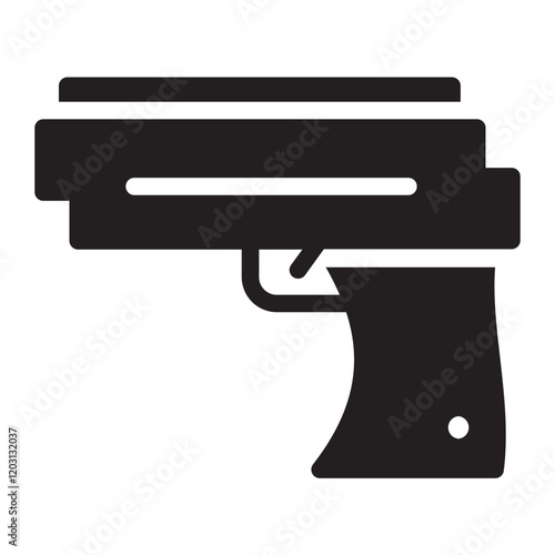 Gun glyph icon