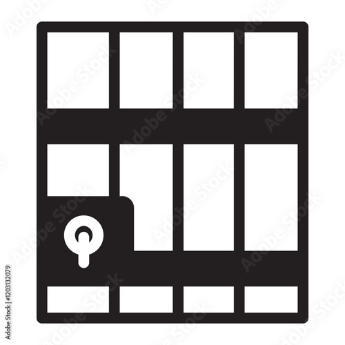 Jail  glyph icon