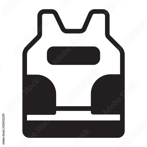 Bulletproof Vest  glyph icon