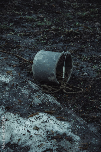 
bucket with rope