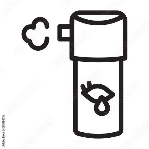 tear gas line icon