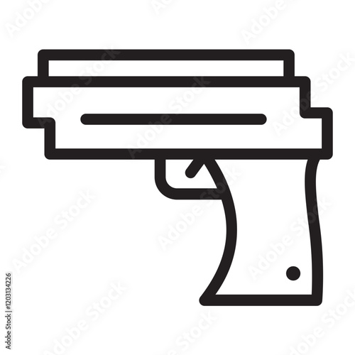 Gun line icon