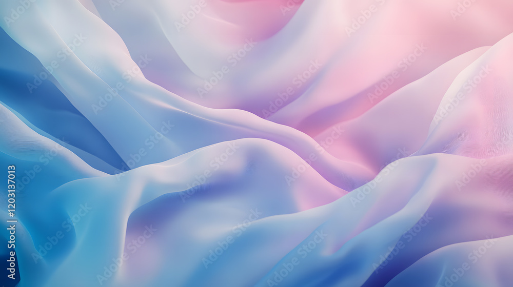 Fototapeta premium Flowing waves with a mix of calming blue and turquoise tones.