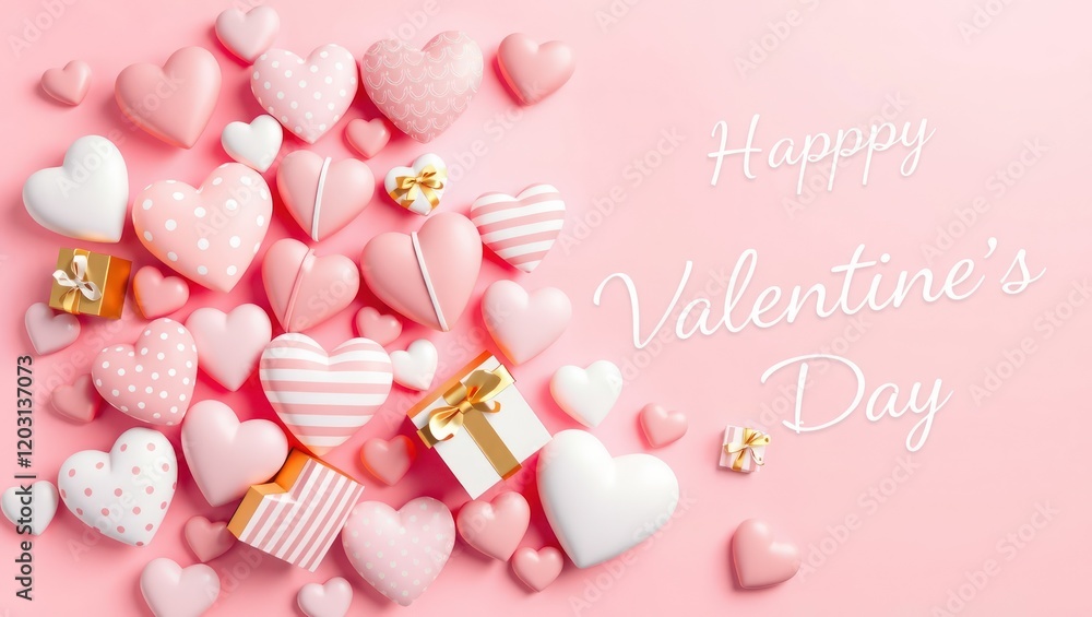 Sweet pink eggs decorated with flowers, a romantic symbol of love and celebration Sweet pink eggs decorated with flowers, a romantic symbol of love and celebration