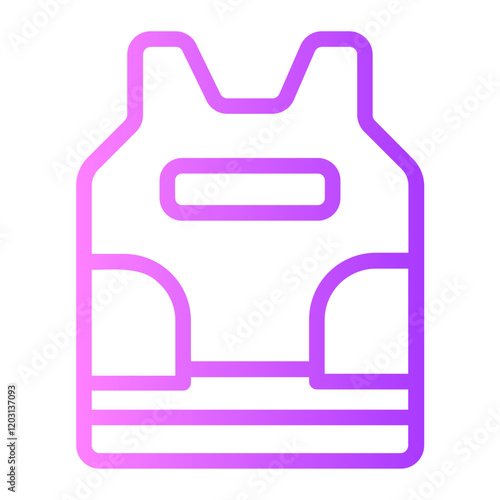 Bulletproof Vest  gradient icon