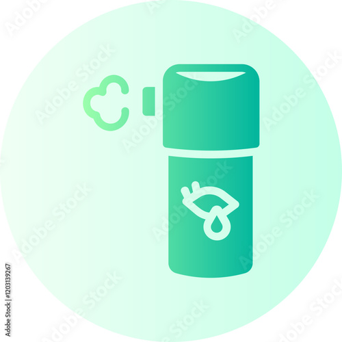 tear gas gradient icon