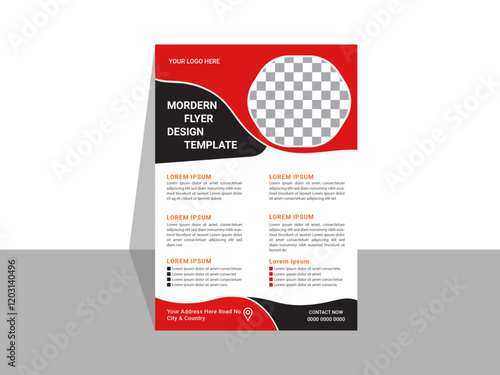 Creative professional new Modern vector colorful a4 poster business marketing flyer design template.