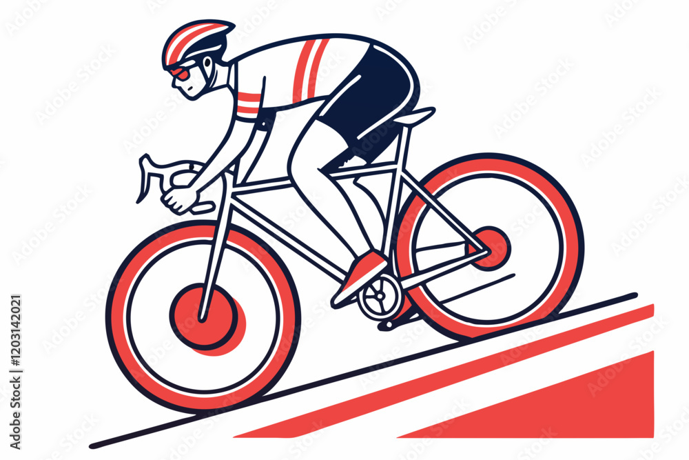 Fototapeta premium BIKE ICON ART ABSTRACT CYCLE