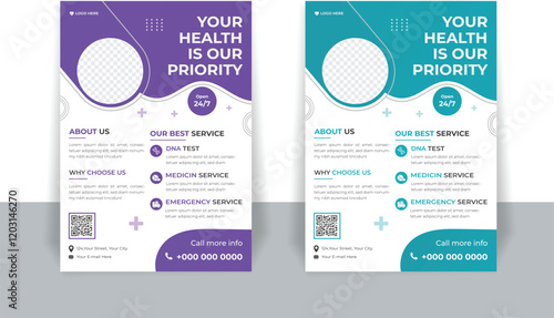 Professional Modern medical flyer design 